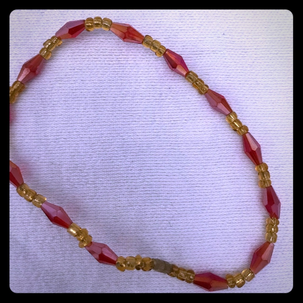 Ankle bracelet hand crafted in Ghana